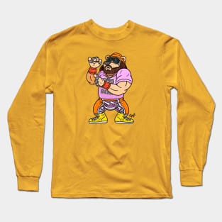 Macho Bear Grizzly Savage! Long Sleeve T-Shirt